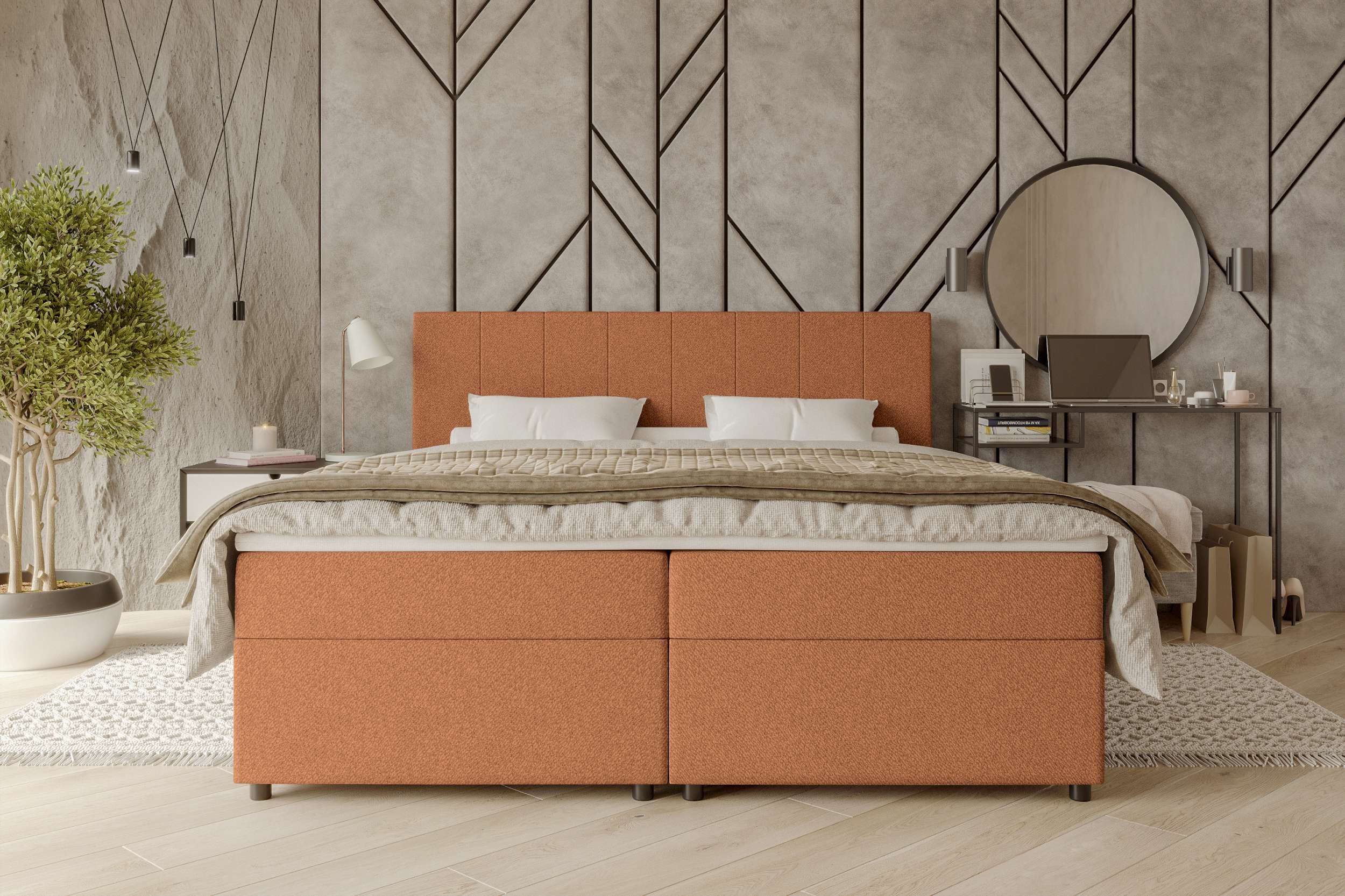 99rooms Boxspringbett Kira (Schlafzimmerbett, Bett), 140/160/180x200 günstig online kaufen