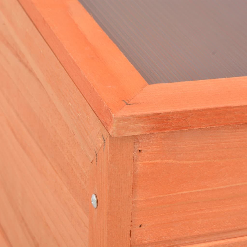 vidaXL Gewächshaus Frühbeet Frühbeet Abdeckung Anzucht Gewächshaus Holz – Bild 2 von 5