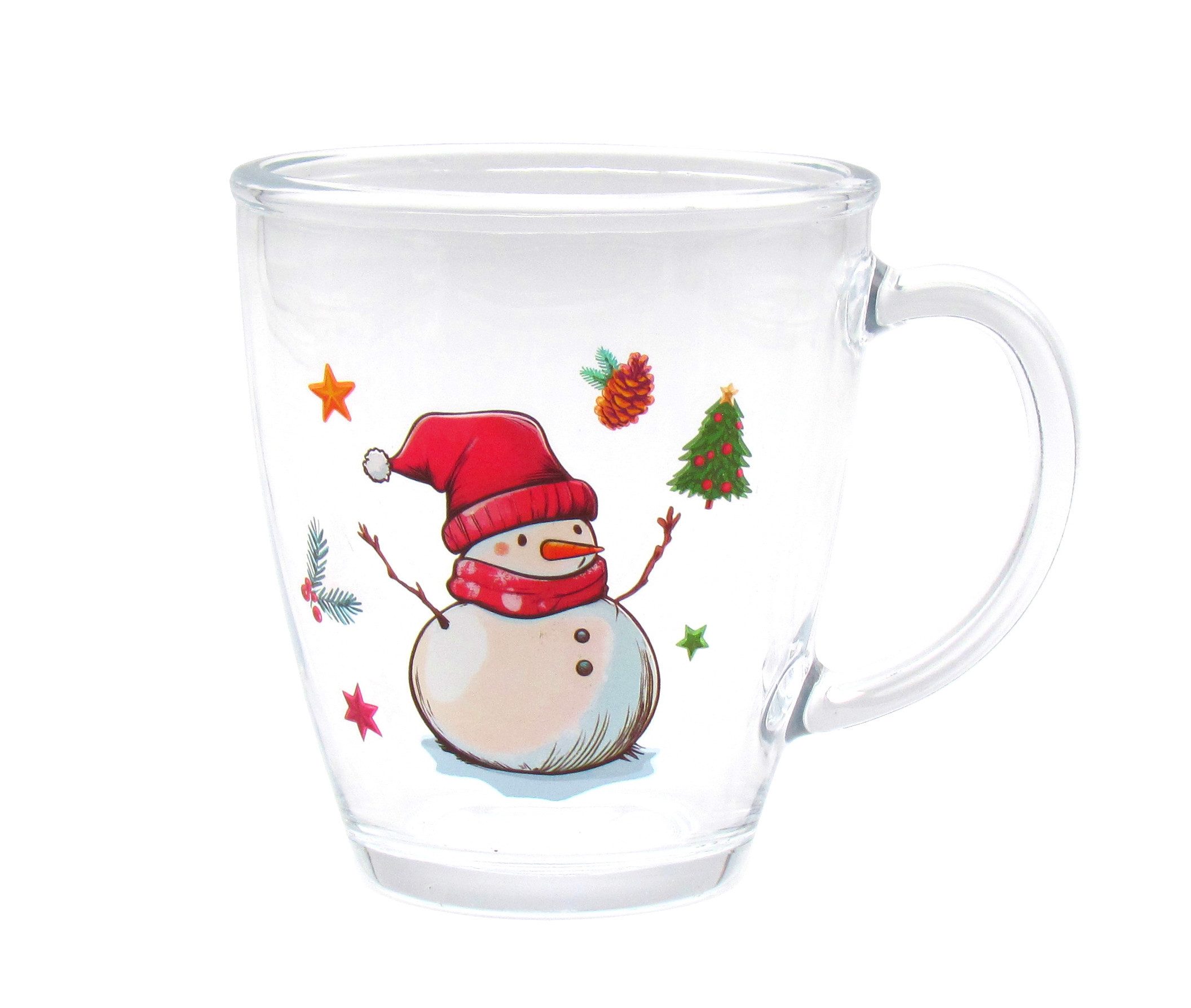 steinwohn Teeglas 6er Set Kinderpunsch- & Glühweingläser 350 ml, dickwandiges Qualitätsglas Mikrowellengeeignet – Bild 4 von 4