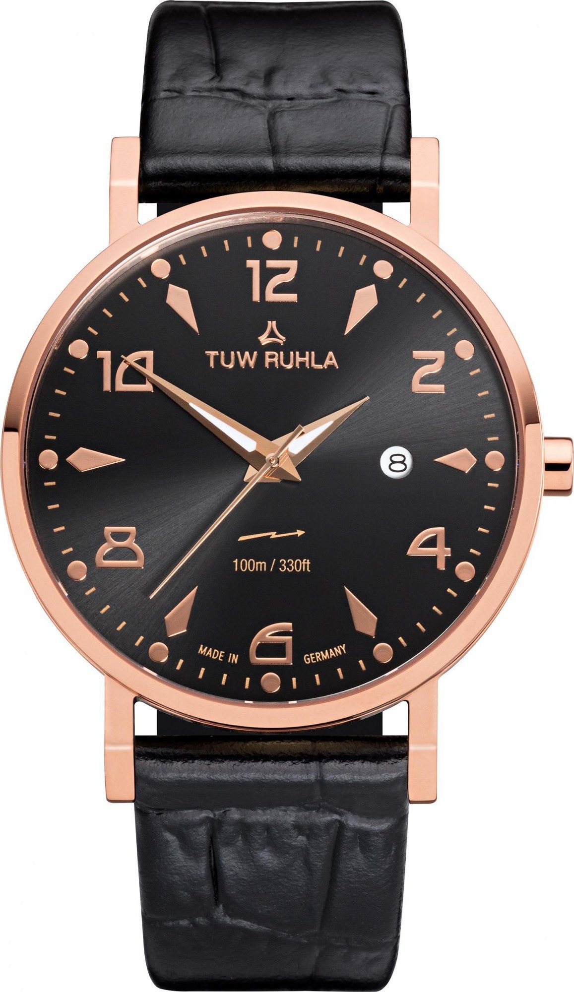 TUW Ruhla Quarzuhr Thuringia Vintage Quartz Herrenarmbanduhr, Klassisch schlicht