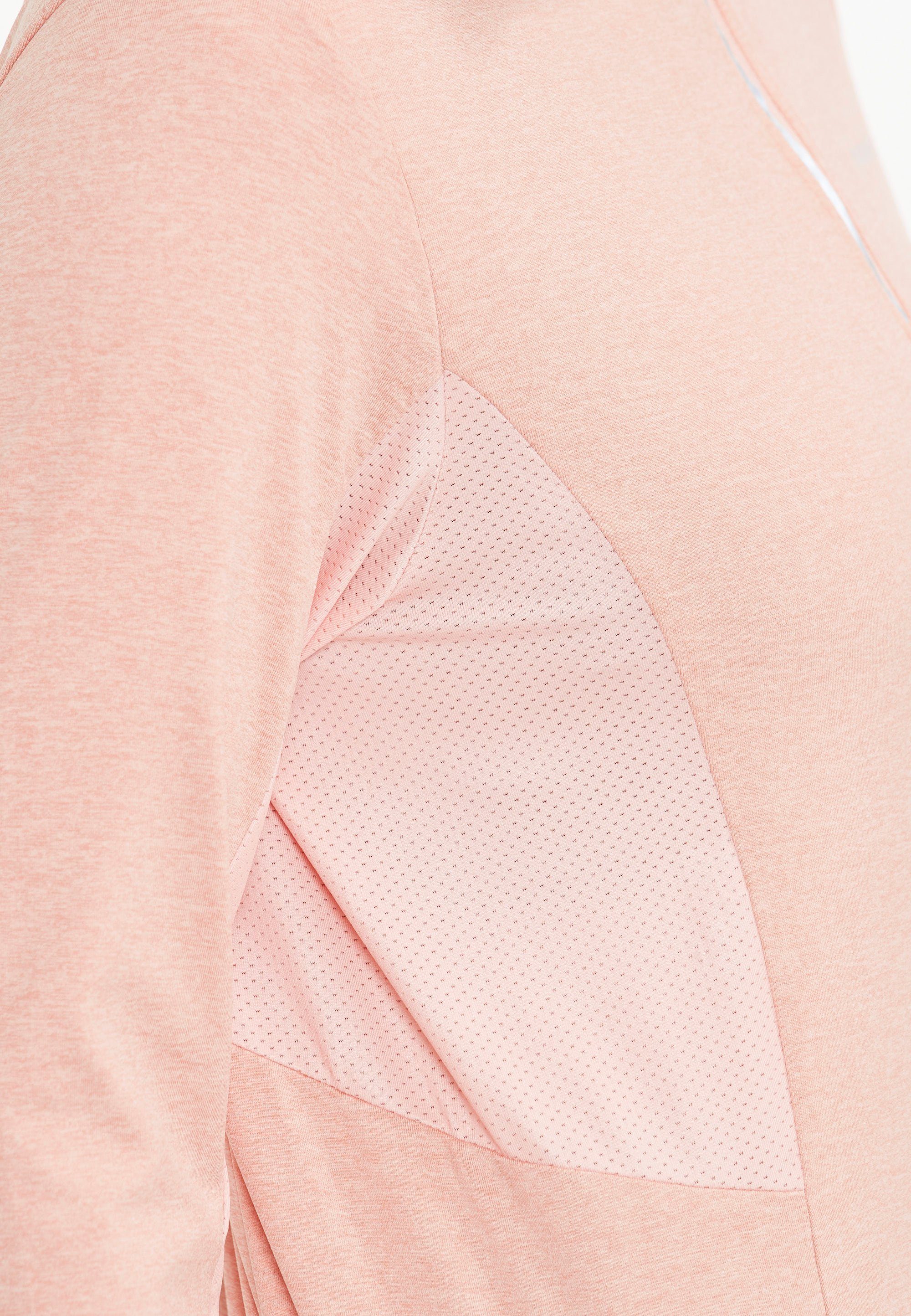 reflektierenden JOCEE Details mit W (1-tlg) Langarmshirt rosa Midlayer ENDURANCE