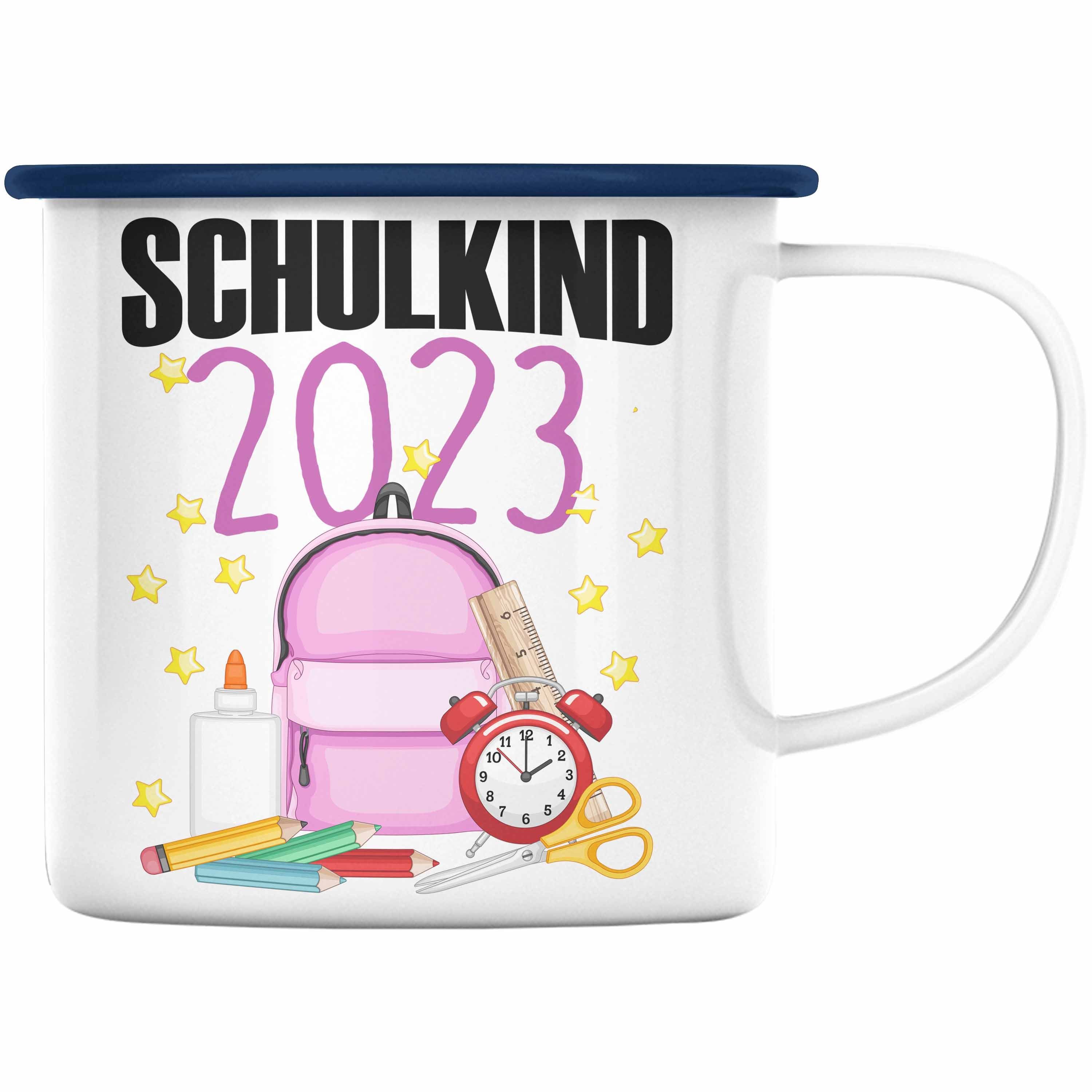 Schultüte Thermotasse Mädchen Einschulung Blau Trendation Geschenk Trendation - Füllung