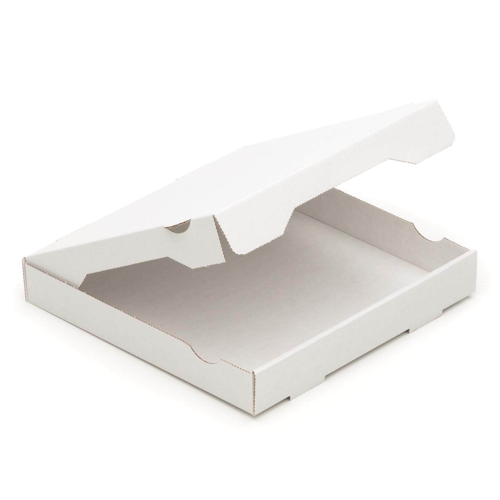 KK Verpackungen Karton, 100 Pizzakartons 260 x 260 x 40 mm Lebensmittelverpackung Weiß