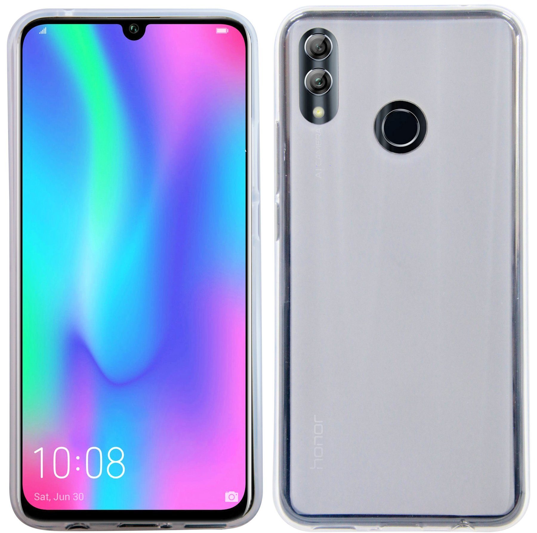 cofi1453 Handyhülle Silikon Hülle Basic für Honor 10 Lite, Case Cover Schutzhülle Bumper