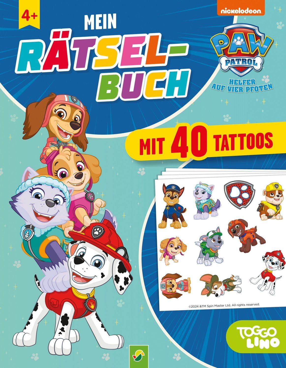 PAW Patrol Mein Rätselbuch mit 40 Tattoos / Schwager & Steinlein Verlag