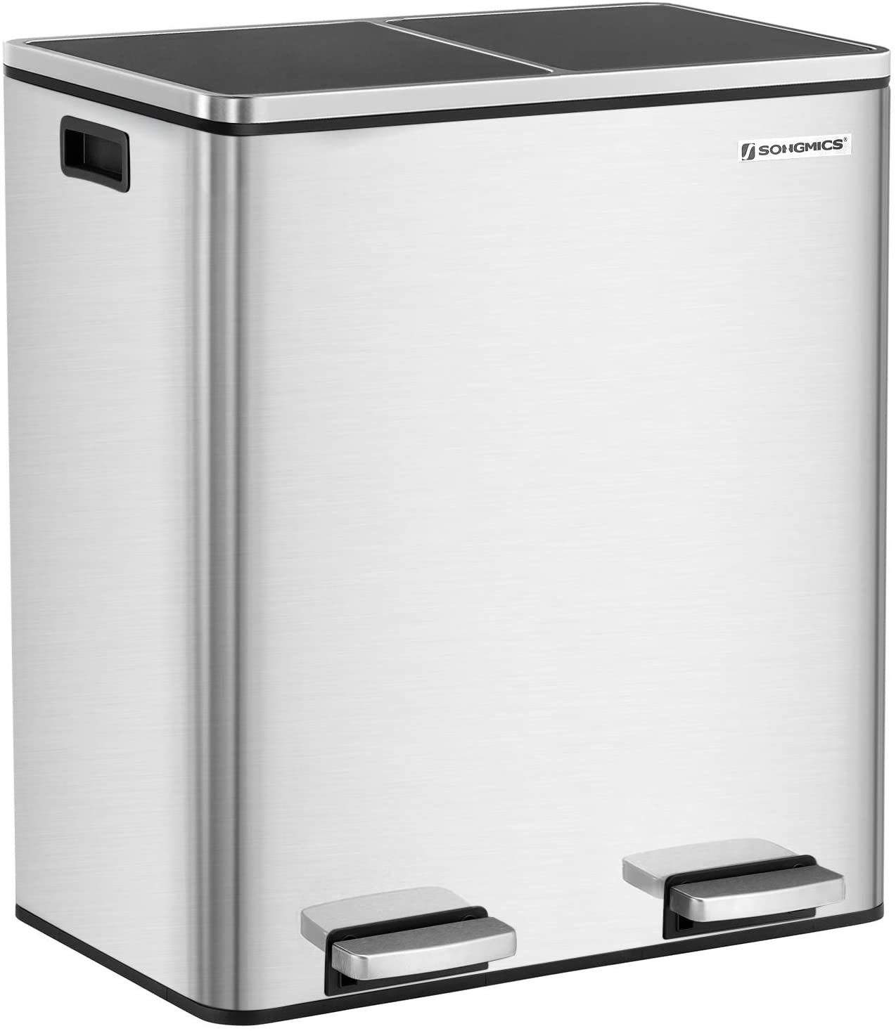 SONGMICS Mülleimer »LTB60NL«, Mülleimer, Mülltrennsystem, mit 2