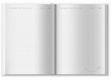 Eine der Guten Verlag Tagebuch Da bist du ja! Unsere erste gemeinsame Zeit, Babytagebuch für das 1. Jahr, Baby Diary zum Eintragen für das erste Lebensjahr, Geburtsgeschenk für Jungen & Mädchen, Premium Hardcover A5, weiß rosa
