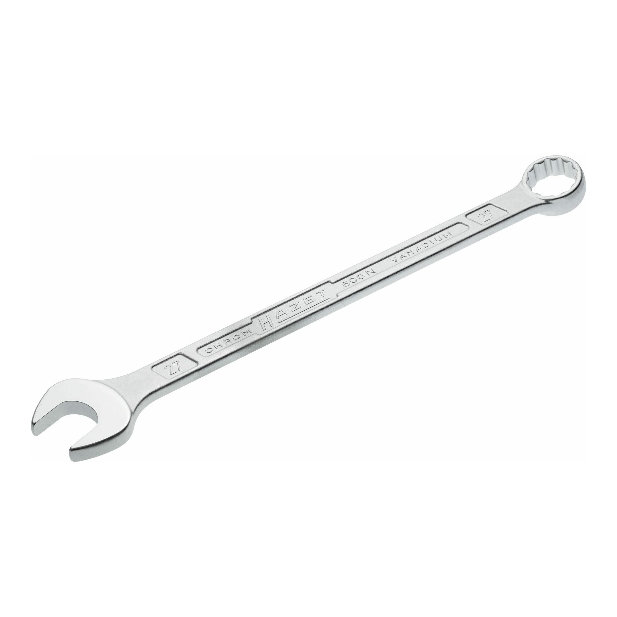 HAZET Ratschenringschlüssel HAZET Ring-Maulschlüssel 600N-27 27 mm