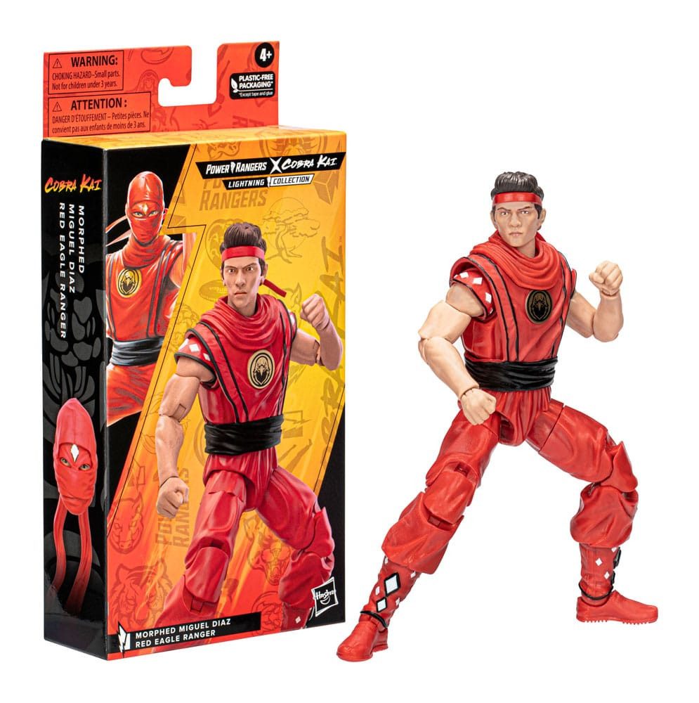 Hasbro Actionfigur Power Rangers x Cobra Kai Lightning Collection Morphed Miguel Diaz Red
