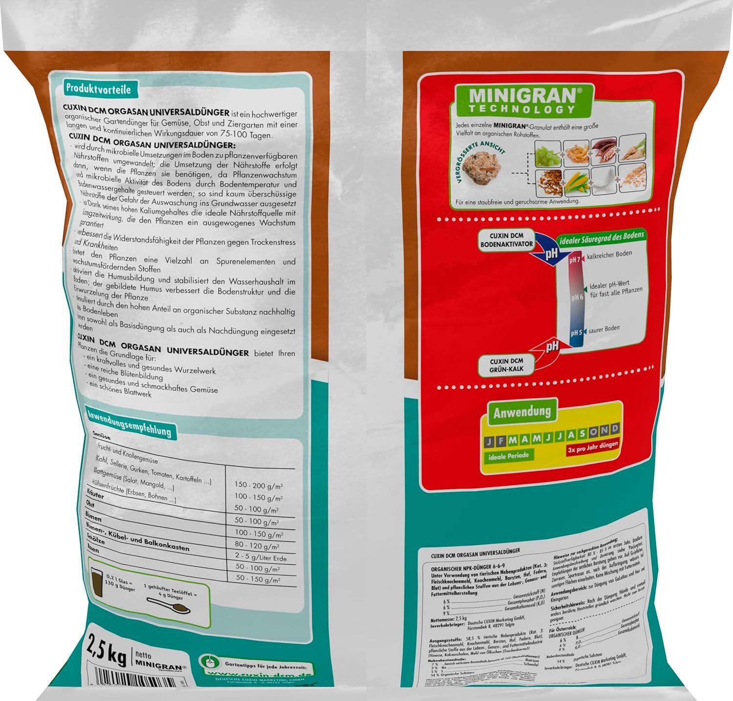 Thumbnail - Cuxin DCM Spezialdünger Cuxin DCM Orgasan 2,5 kg