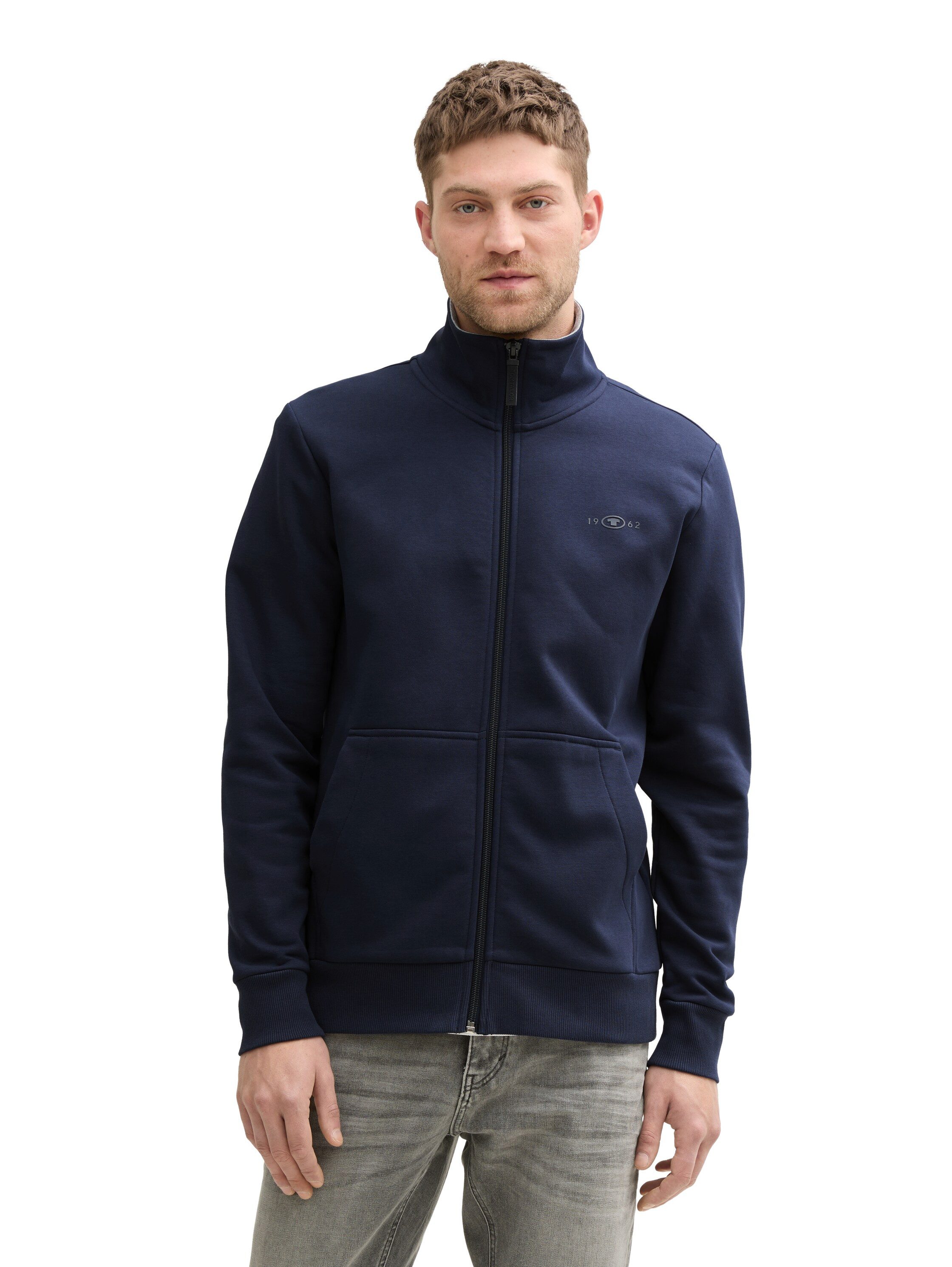TOM TAILOR Sweatjacke mit Logo Stickerei günstig online kaufen