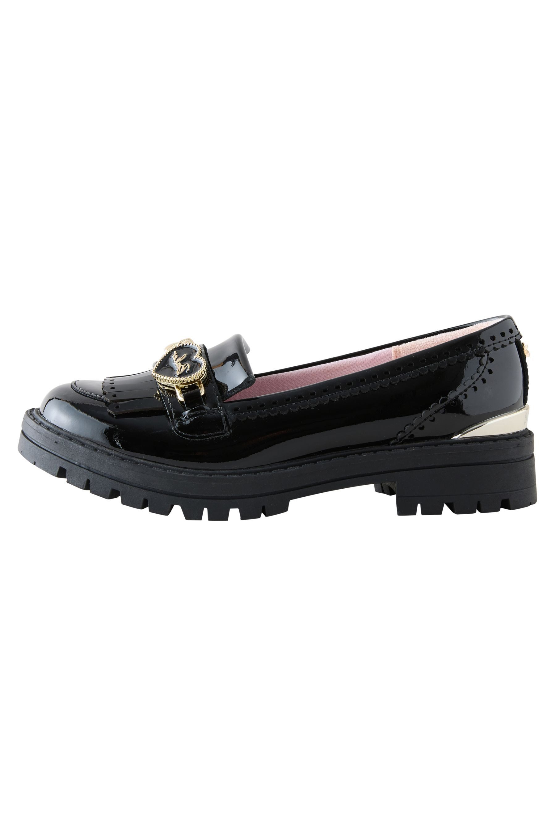 Baker by Ted Baker Back to School Loafer aus Lackleder mit Fransen Loafer (1-tlg)