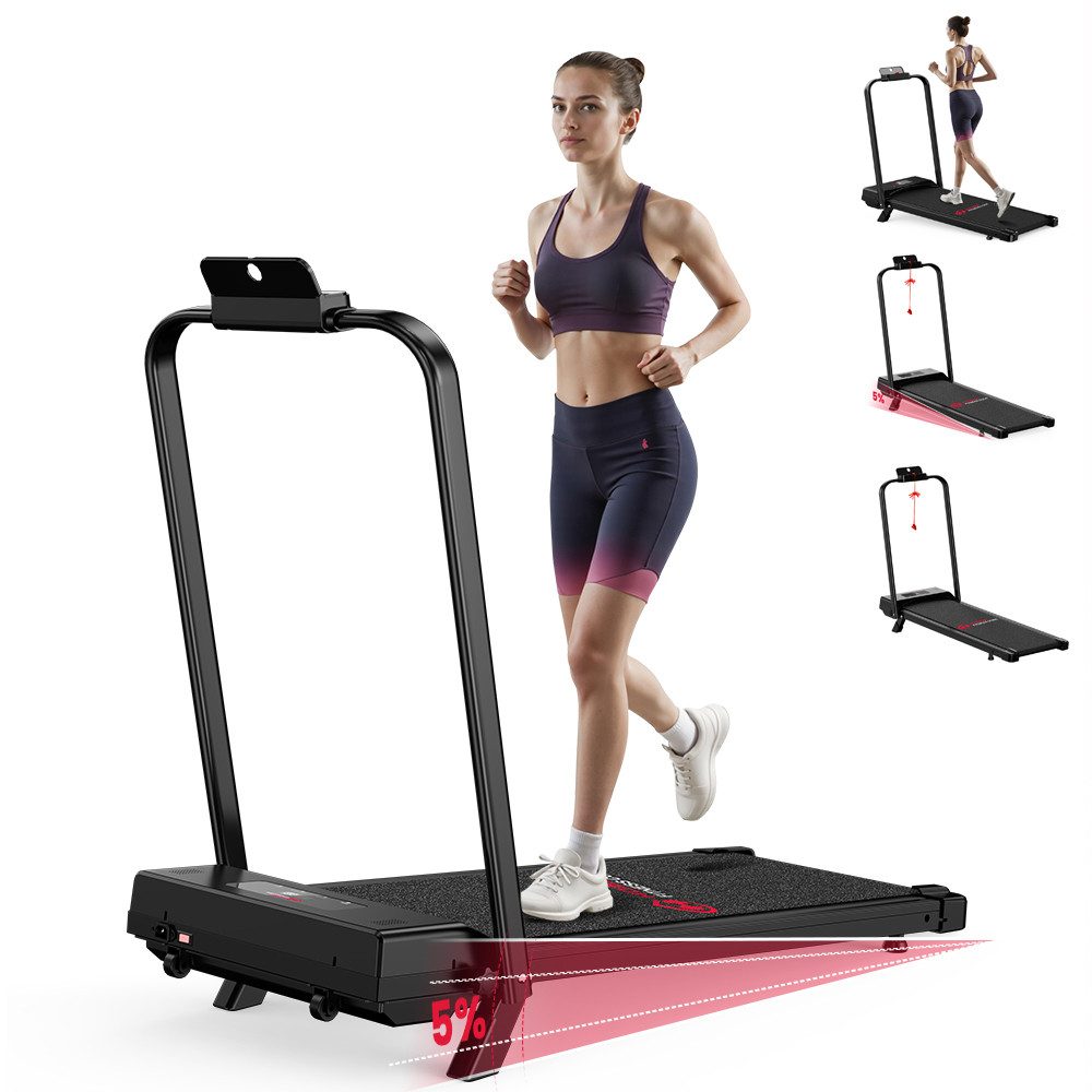 Laufband Klappbares Laufband für Zuhause mit 5% Neigung