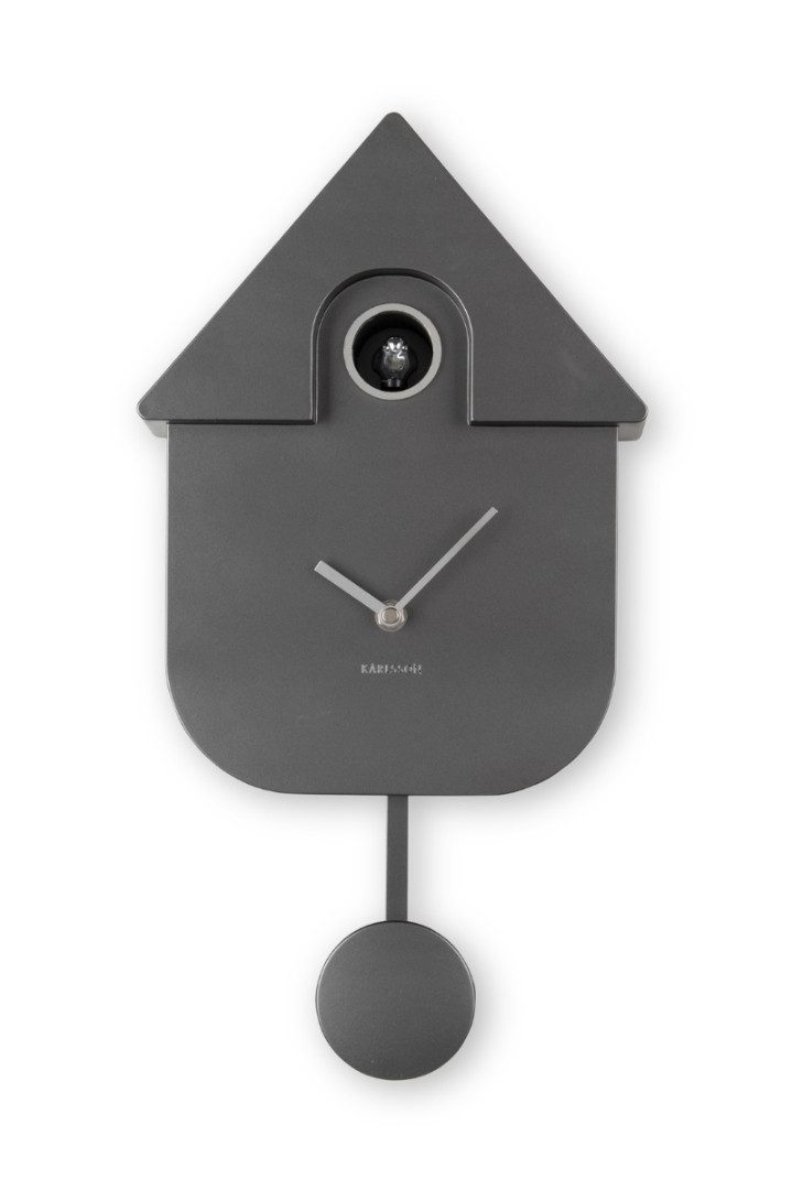 Karlsson Hängedekoration Kuckucksuhr - MODERN CUCKOO - metallic schwarz