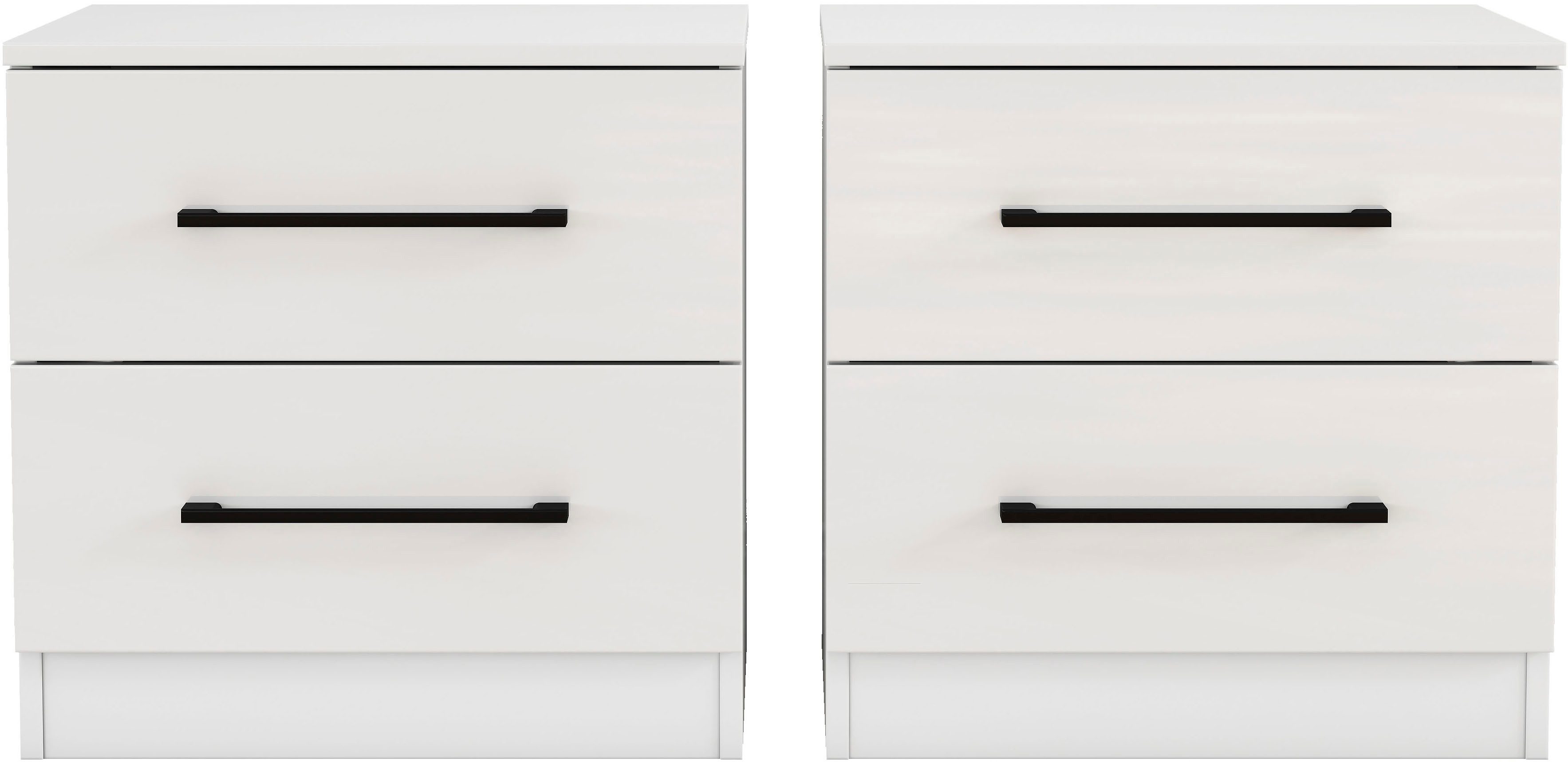 OTTO home Nachtkommode Sylt Schlafzimmerschrank Garderobe Schrank hochglanz (Spar-Set, 2 St., modernes Hochglanz Nachtschrank Set (2 Stück) Stilvolles Design), Nachttisch Bestseller Beistelltisch Kommode