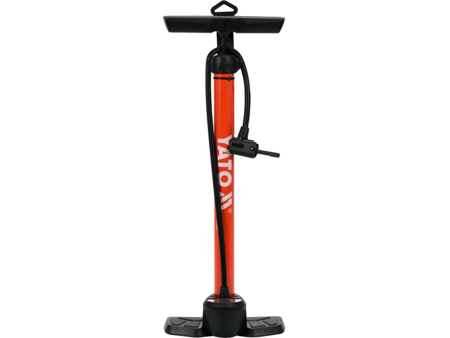 Yato Luftpumpe Standpumpe mit Manometer, Aluminium, 8 bar, 65 cm Schlauch (Standpumpe mit Manometer, Aluminium, 8 bar, 65 cm Schlauch, Standpumpe mit Manometer, Aluminium, 8 bar, 65 cm Schlauch)