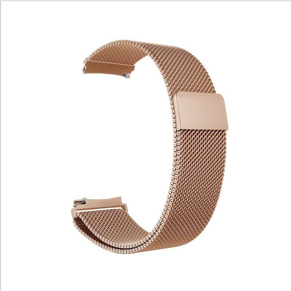 GelldG Uhrenarmband Armband kompatibel mit Samsung Galaxy Watch 5/4 Edelstahl Mesh Metall Rose Gold