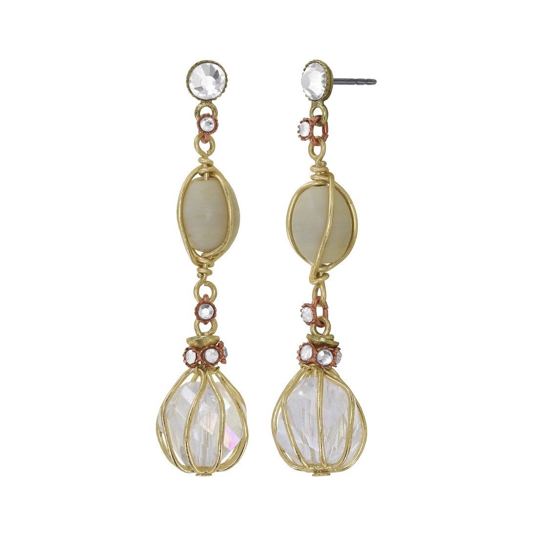 KONPLOTT Paar Ohrstecker Konplott: pendelnde Ohrstecker Ethnic Glamour II - long