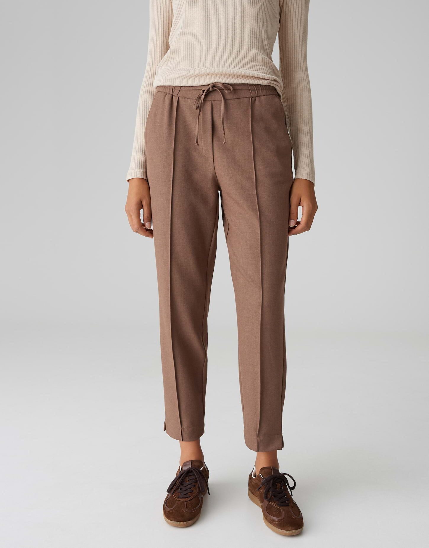 OPUS Schlupfhose MYHA ICONIC aus leichtem Viskosemix Mid Rise, Ankle, melie günstig online kaufen