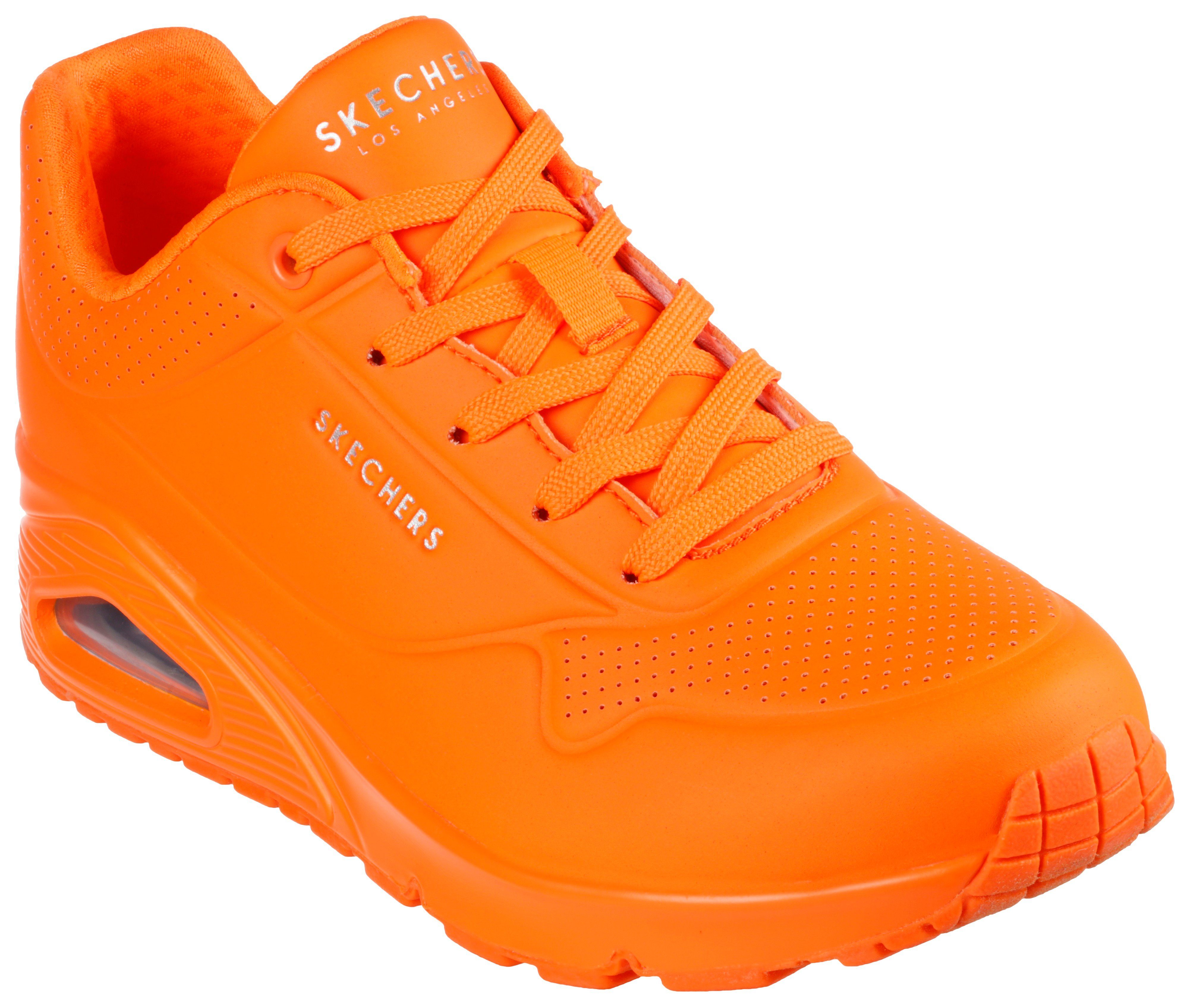 Skechers UNO - NIGHT SHADES Sneaker im Monochrome-Look neonorange-uni