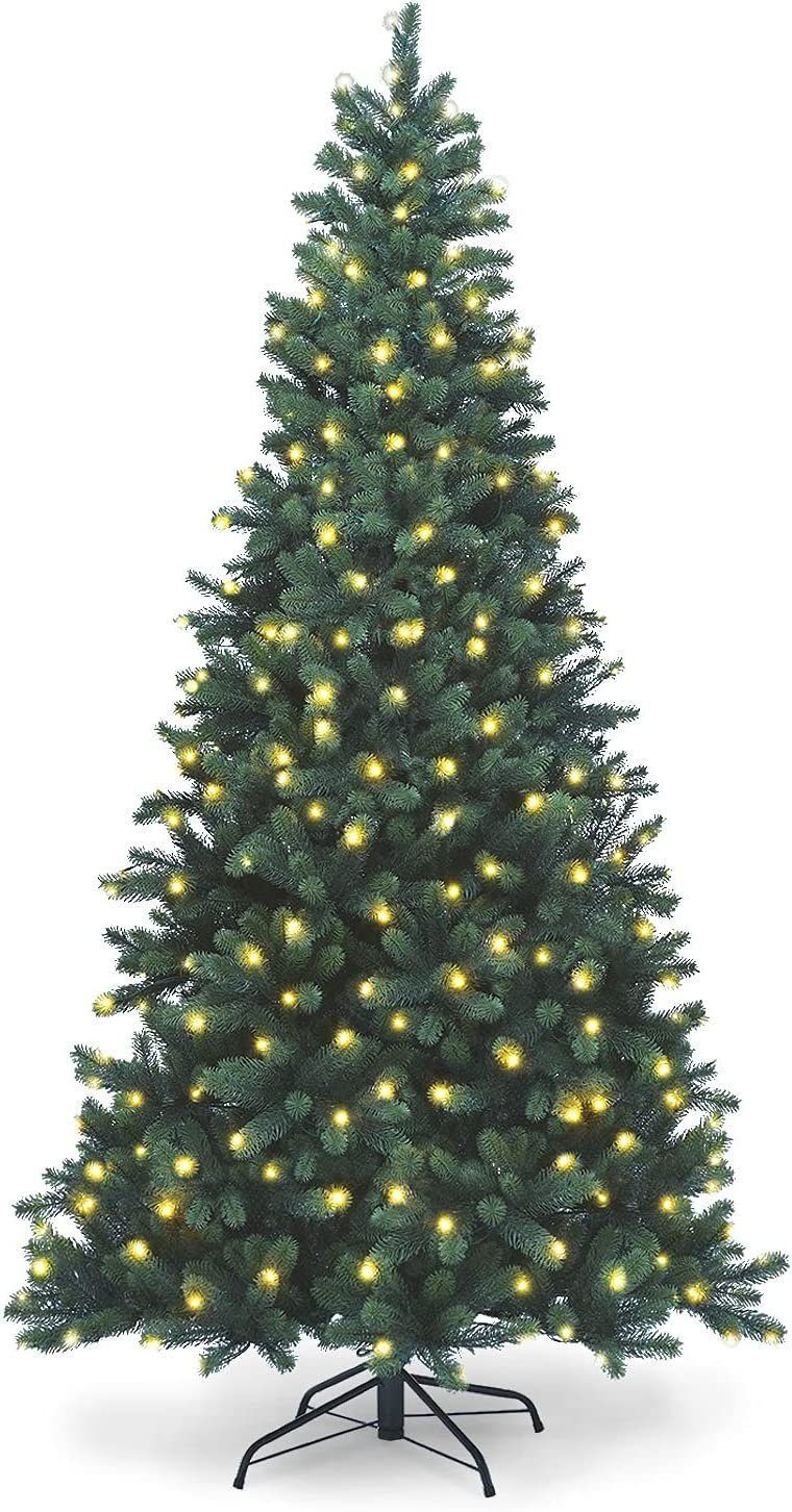 SCHAUMEX Künstlicher Weihnachtsbaum »Weihnachtstanne, Christbaum mit LED  Beleuchtung«, Nordmanntanne, Höhe 180 cm