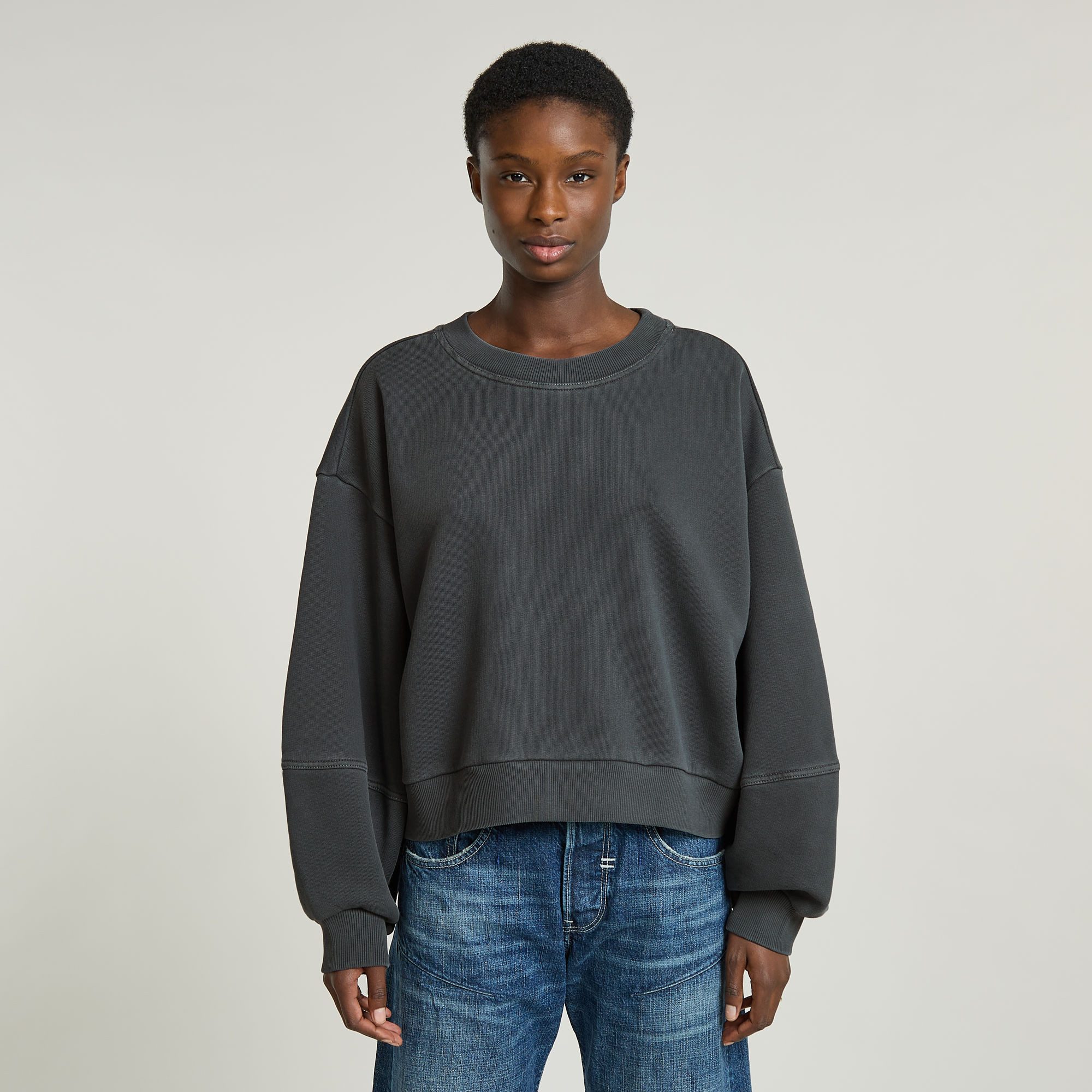 Sweatshirt Overdyed big sl oversized sw wmn
