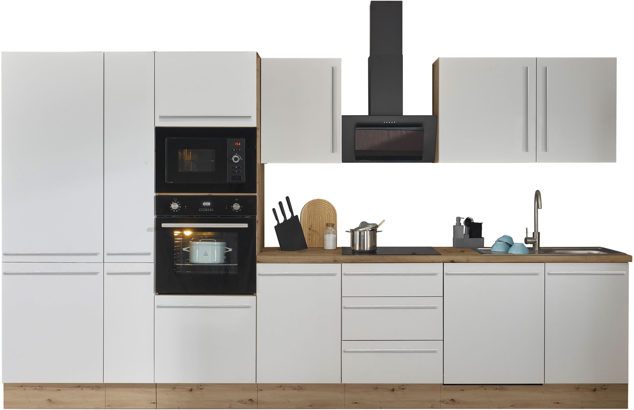 KOCHSTATION Küchenzeile Florida, Breite 370 cm, günstig online kaufen