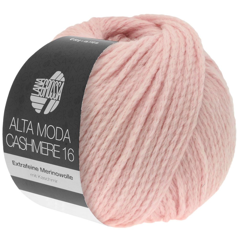 LANA GROSSA ALTA MODA CASHMERE 16 Häkelwolle, 110 m (supersoftes Kettengarn aus extrafeiner Merinowolle mit Kaschmir), 50 g