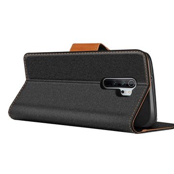 CoolGadget Handyhülle Denim Schutzhülle Flip Case für Xiaomi Redmi Note 8 Pro 6,53 Zoll, Book Cover Handy Tasche Hülle für Redmi Note 8 Pro Klapphülle