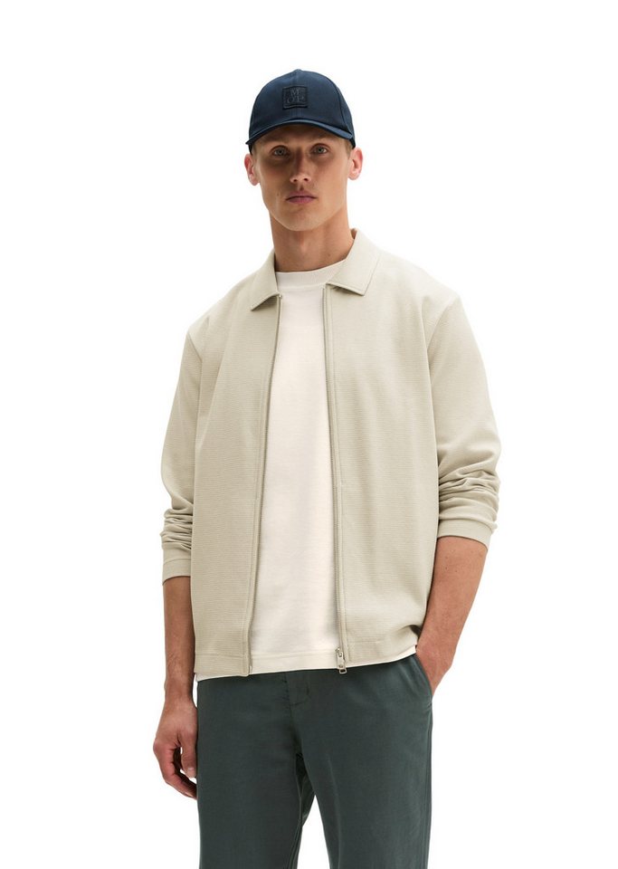 Marc O'Polo Sweatjacke mit feiner Struktur