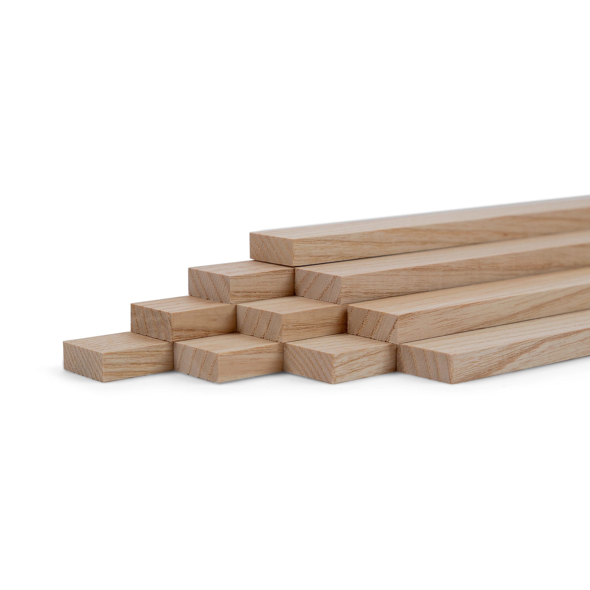 Woodsellers Kantholz 10er-Set Holzleisten - Esche gehobelt - 8 x 20 x 500 mm, (10 Packung 10-tlg), Woodsellers - 10er-Set Holzleiste - Esche gehobelt - 8x20x500 mm