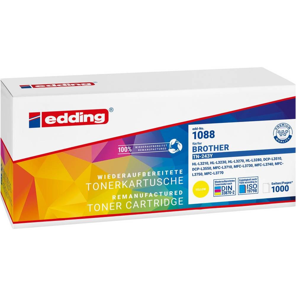 edding Tonerpatrone Tonerkartusche für TN-243Y yellow 18-1088