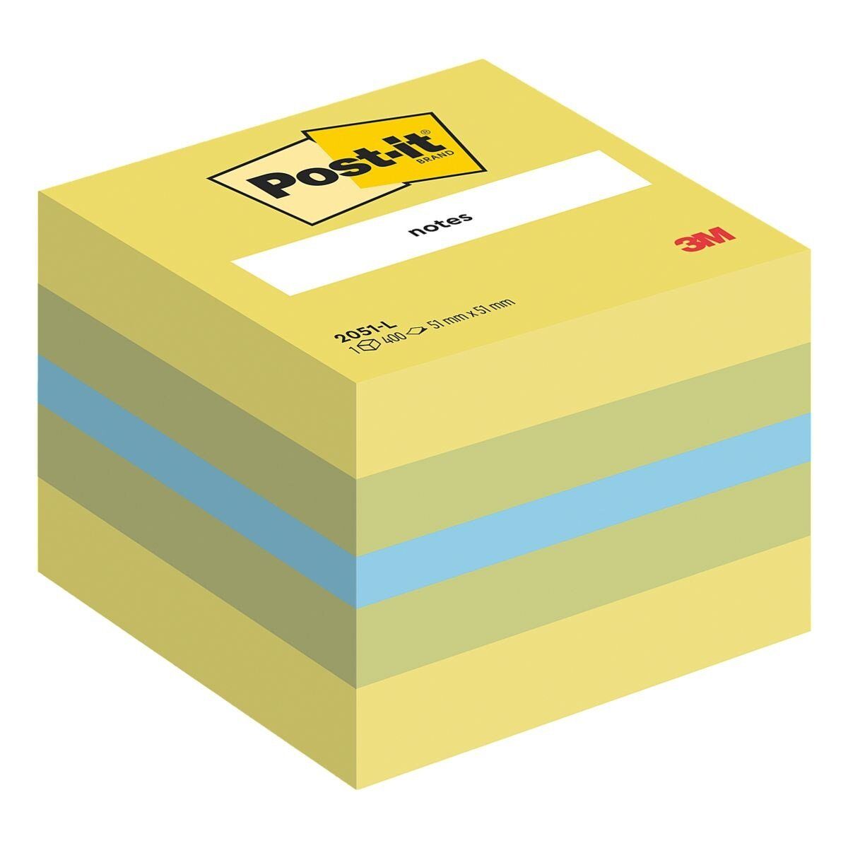 Post-it Notes Haftnotizblock Mini Würfel 2051-L, 5,1x5,1 cm, für Kurznotizen, wiederverwendbar