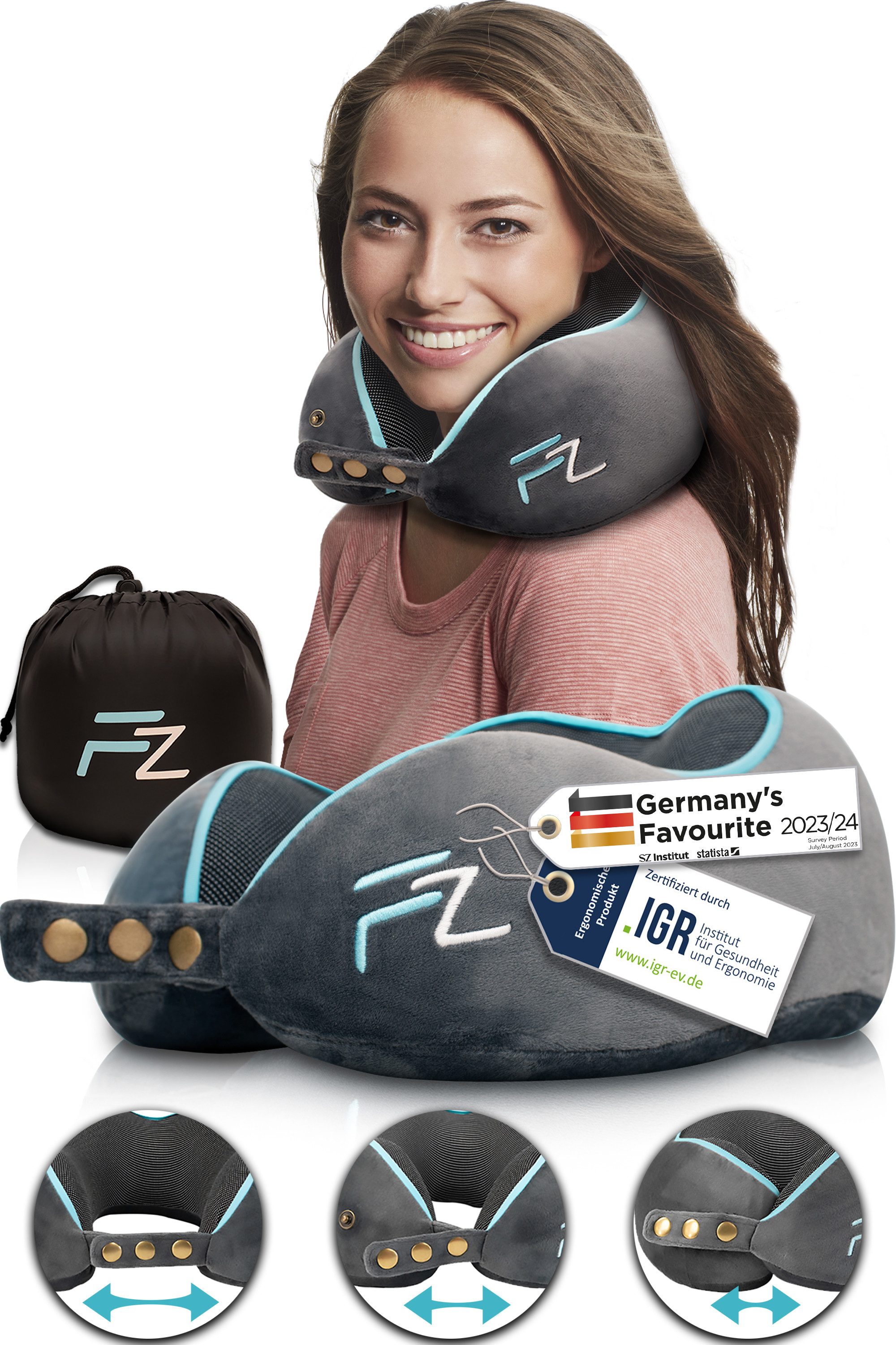FLOWZOOM Nackenhörnchen COMFY - Nackenkissen Flugzeug günstig online kaufen