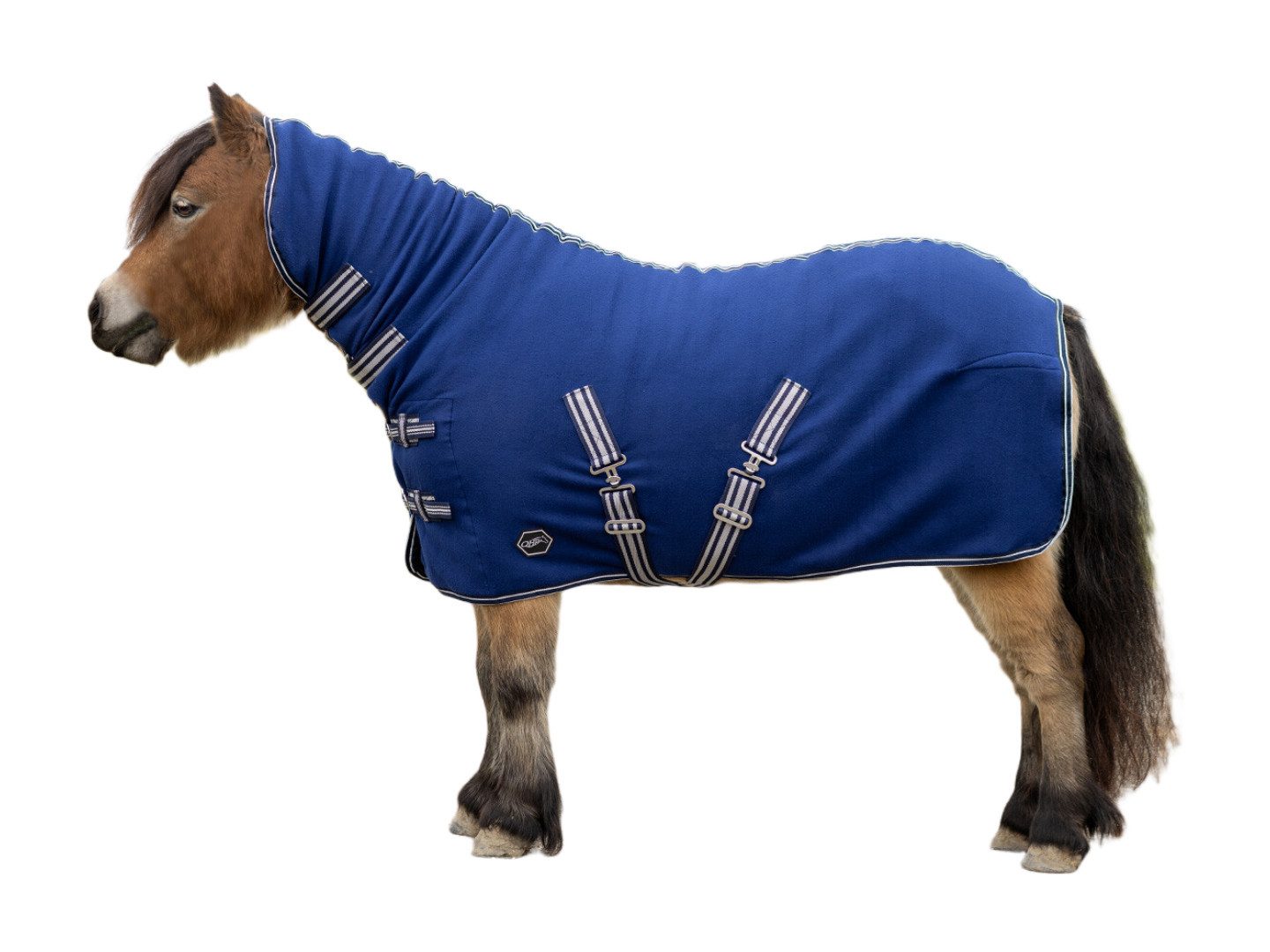 QHP Pferde-Abschwitzdecke Abschwitzdecke Shetty mit Hals