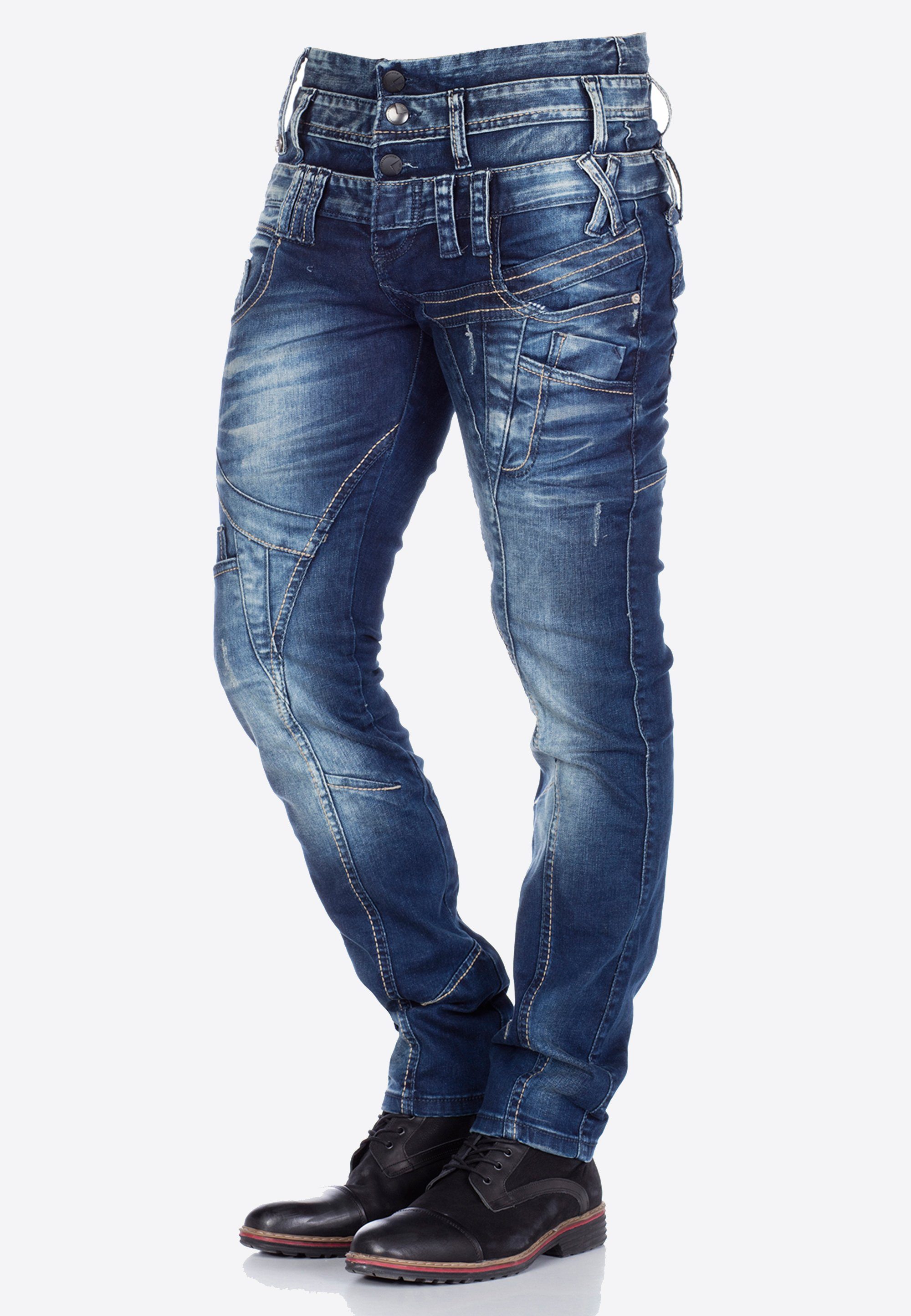 coolem Bequeme Jeans mit Baxx & Dreifach-Bund Cipo