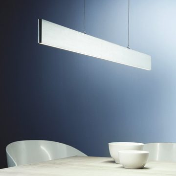 Licht-Trend Pendelleuchte Slim LED-Hängeleuchte 3040lm Up&Down dimmbar Alu-Matt, Warmweiß