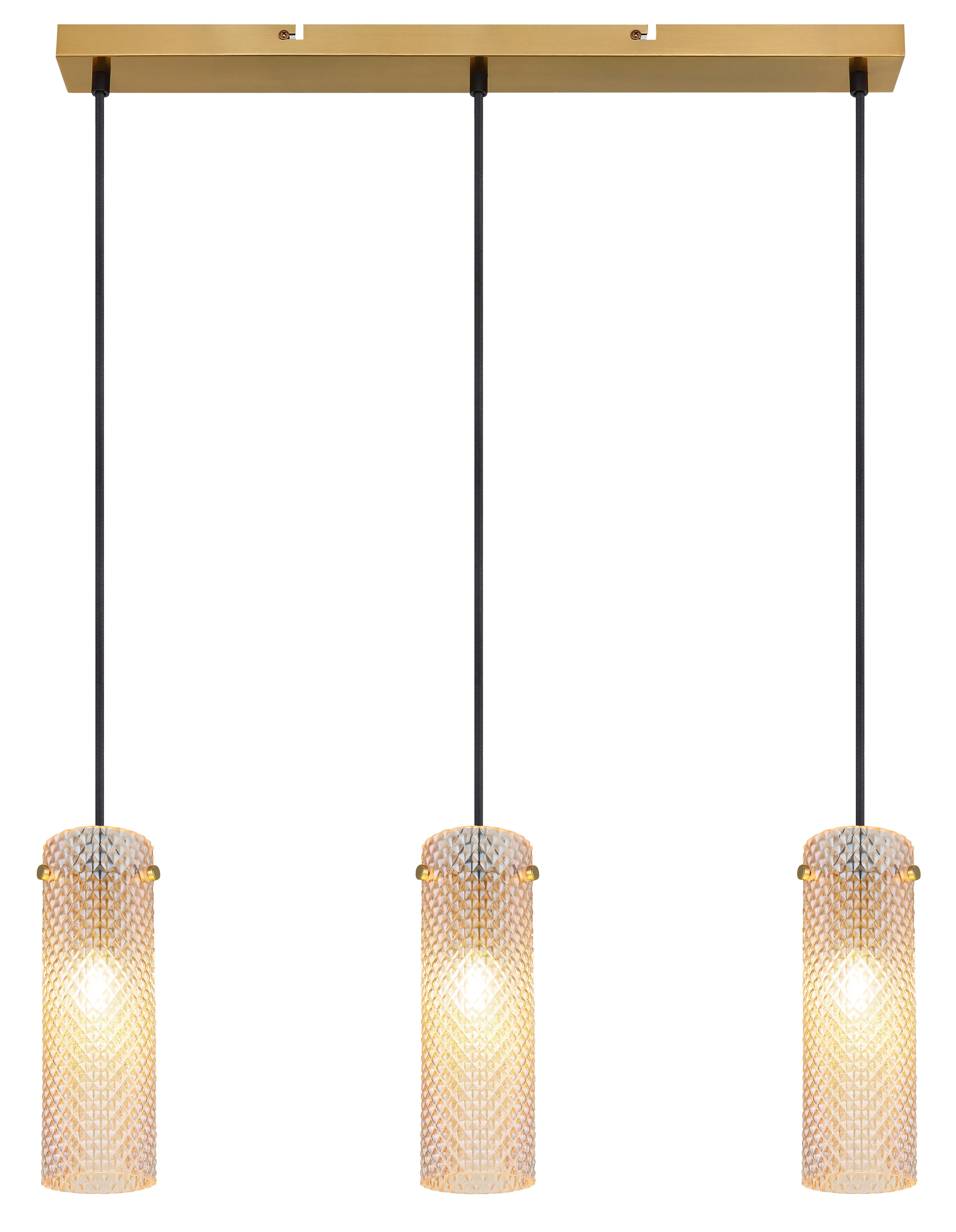 GLOBO LIGHTING Hängeleuchte KAROLO, ohne Leuchtmittel, Hängelampe Esszimmer-Leuchte Esstischleuchte Wohnzimmer
