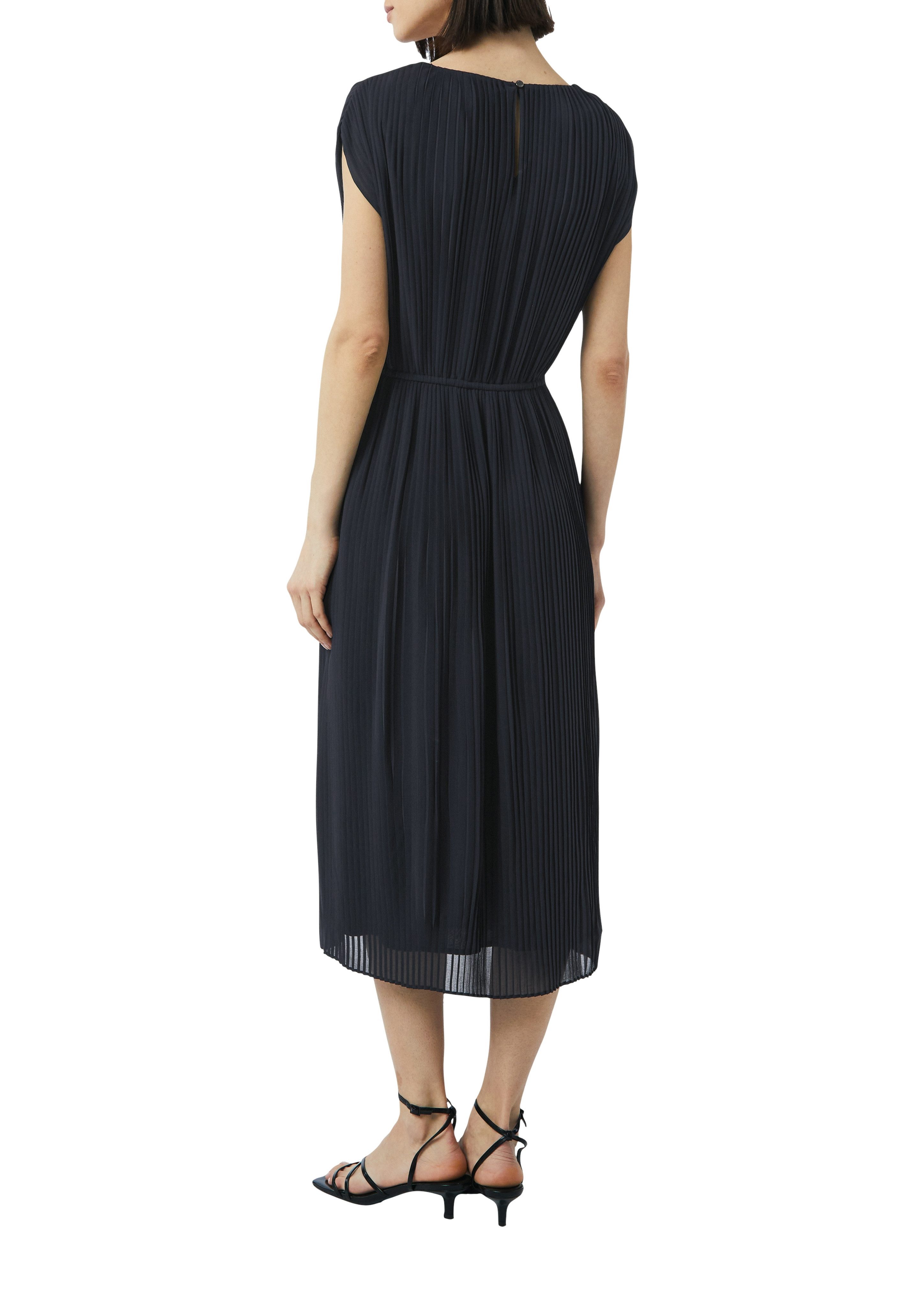 comma Midikleid ohne Ärmel und mit Kordel günstig online kaufen