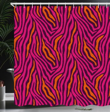 Abakuhaus Duschvorhang Moderner Digitaldruck mit 12 Haken auf Stoff Wasser Resistent Breite 175 cm, Höhe 180 cm, Safari Zebra-Muster-Streifen-Design