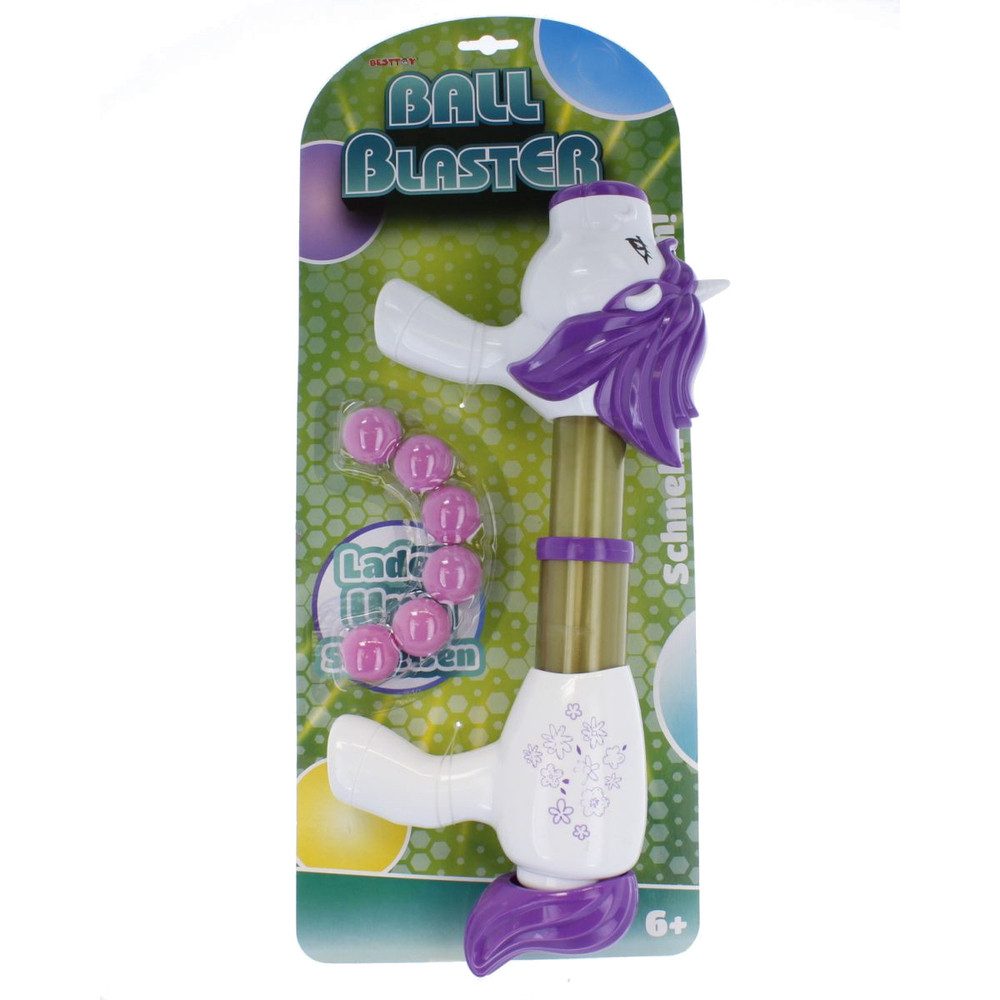 Spielzeug-Gartenset Ball Blaster - Einhorn - mit 6 Bällen