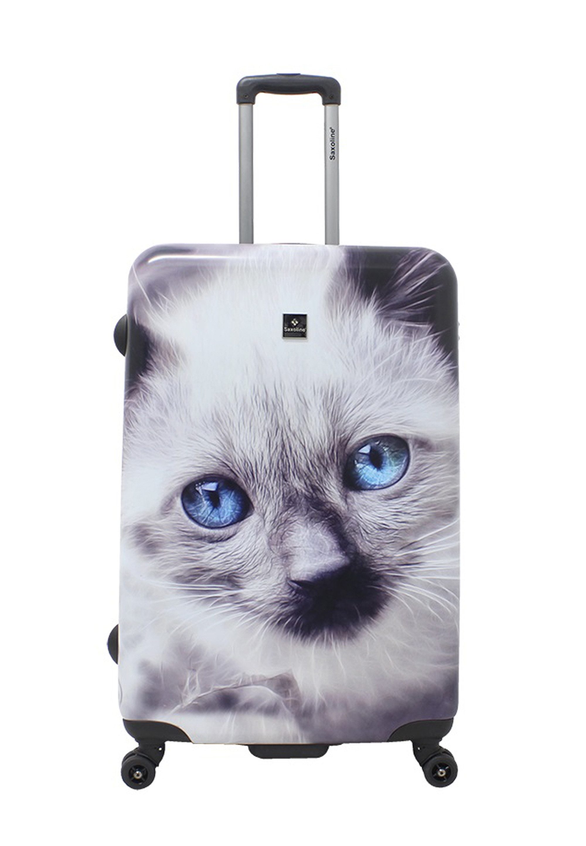 Saxoline® Koffer White Cat, mit niedlichem Katzenmotiv