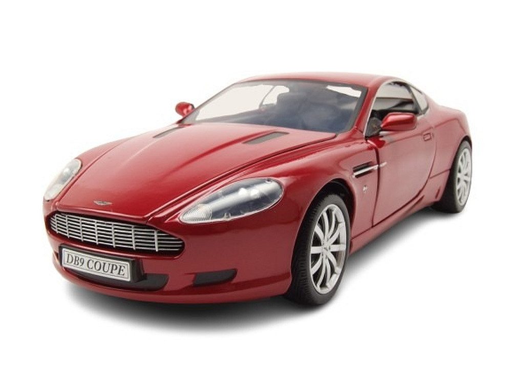 Motormax Modellauto Aston Martin DB9 2004 rot metallic, Maßstab 1:18