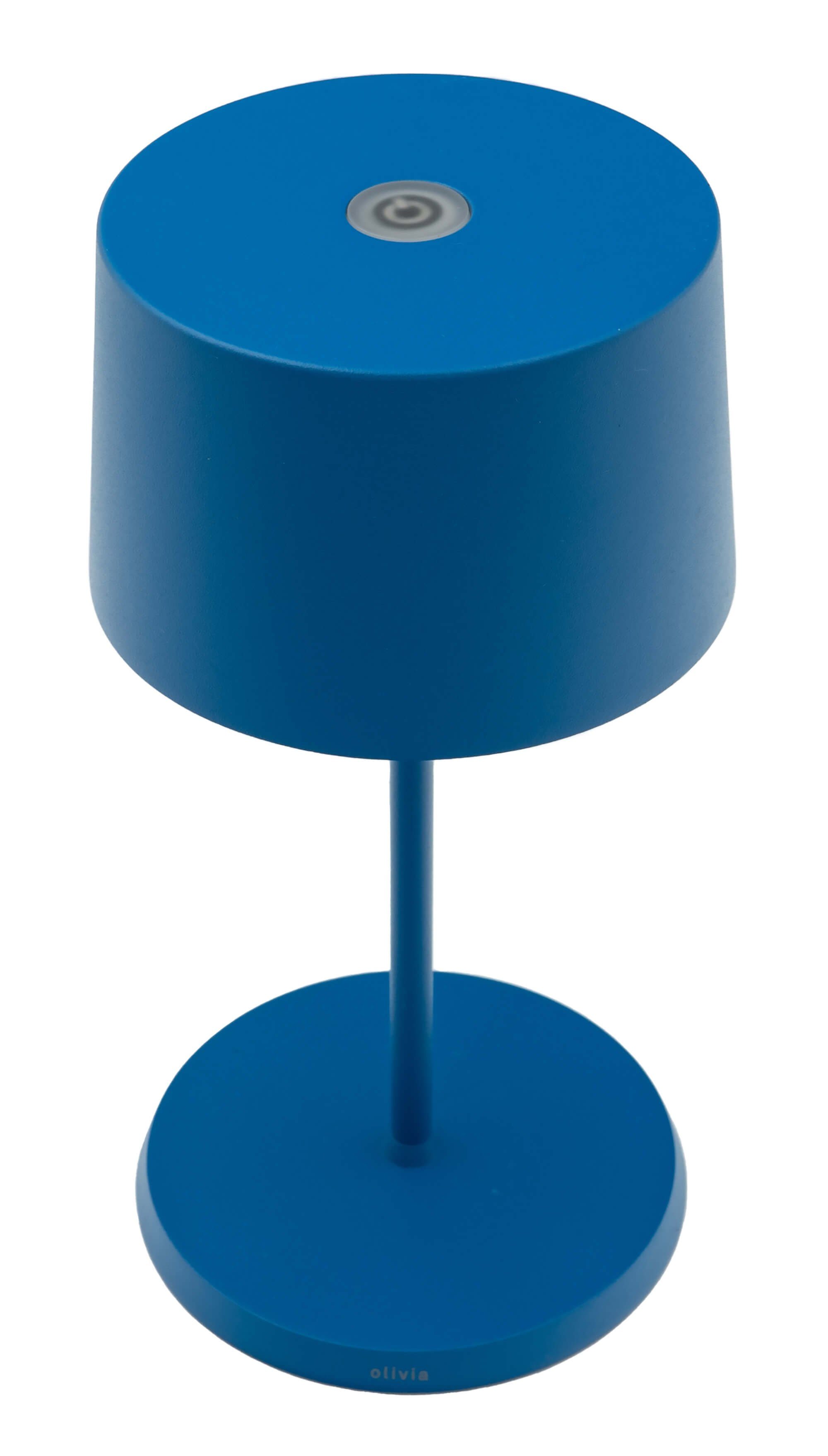 Zafferano LED Tischleuchte Olivia Mini Pro Kabellose Akku LED Tischle für Innen+ Außenbereich, LED fest integriert