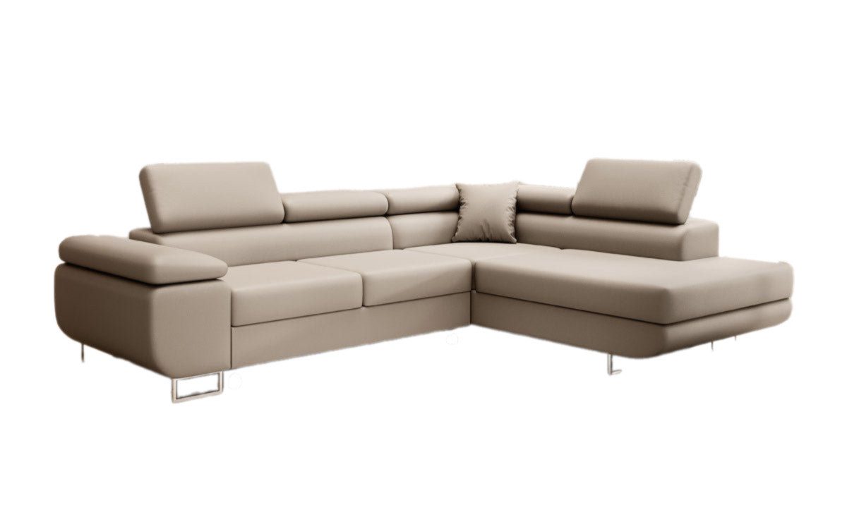 Luxusbetten24 Schlafsofa Designer Sofa Aston Kunstleder, günstig online kaufen