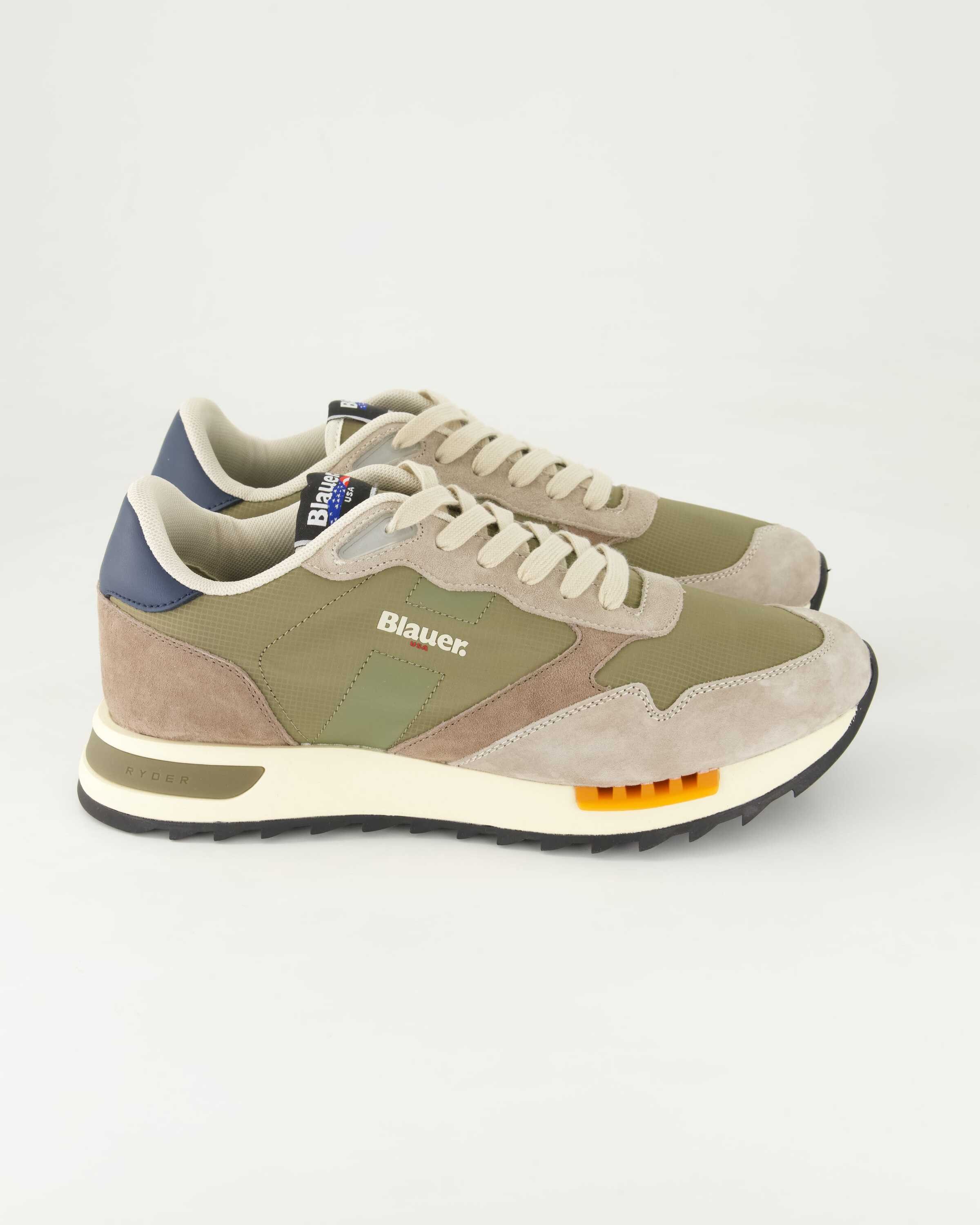 Blauer Ryder Sneaker Obermaterial: Leder und Textil
