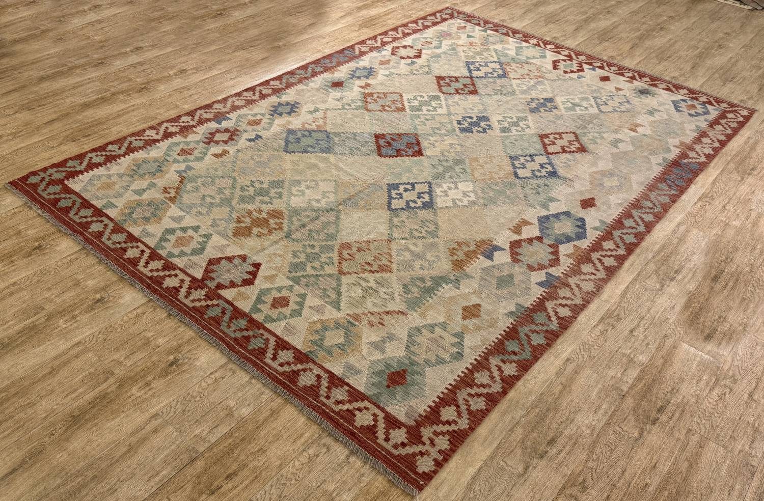 Rug Studios Teppich KELIM ORIGINAL HANDGEARBEITET, Rechteckig, Höhe: 5 mm, Handgefertigt, 205 x 301 cm, Multi