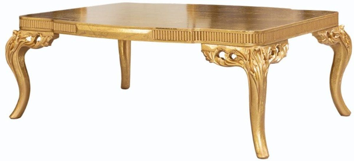 Möbel Gold Couchtisch Barock - 120 - Wohnzimmertisch Couchtisch Barockstil Prunkvoller 45 H. x Casa Luxus x Padrino im 86 cm