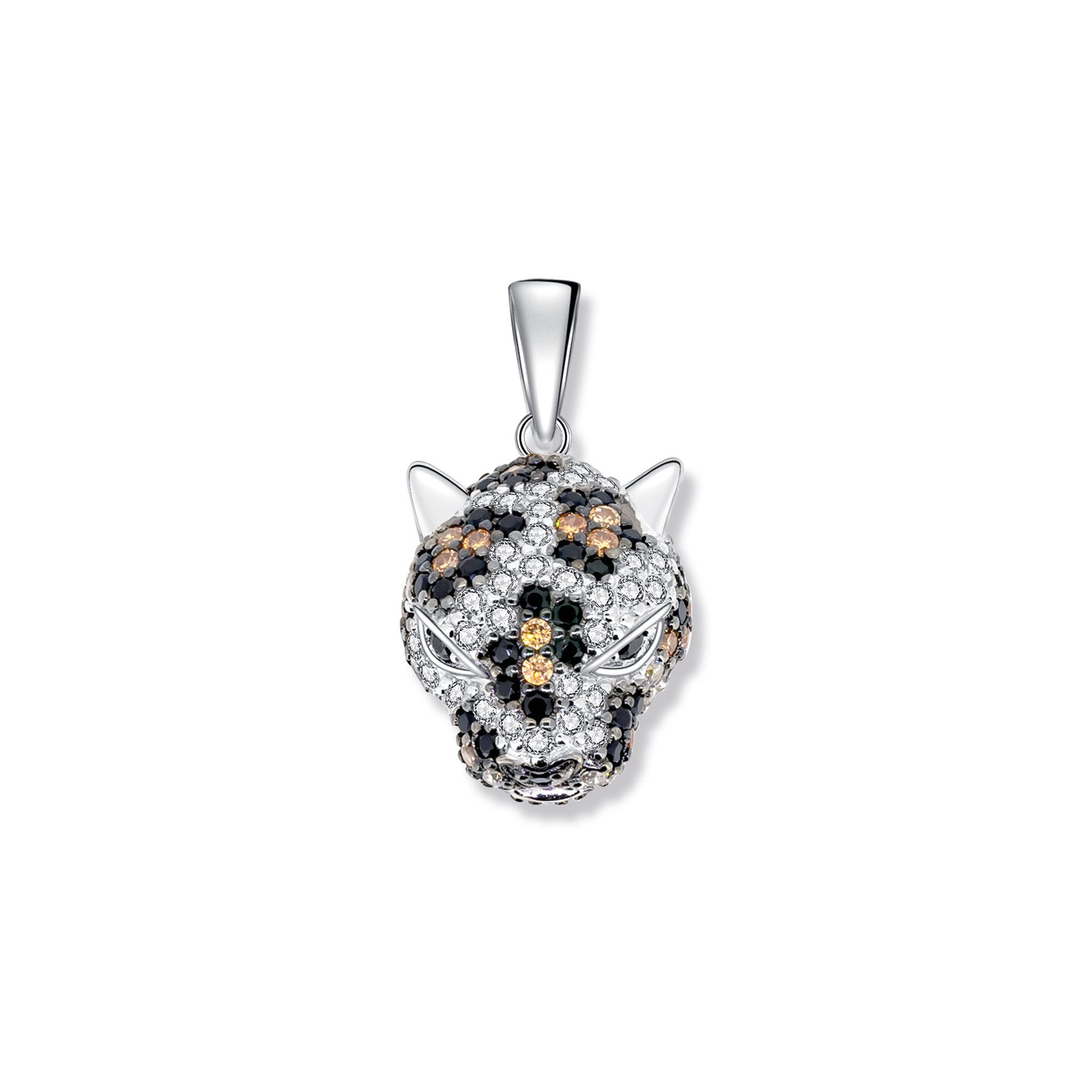 Seinerzeit FLORA & FAUNA Кулоны Jack Jaguar Anhänger (1-tlg), Material: 925 Sterling Silber, rhodiniert, geschwärzt