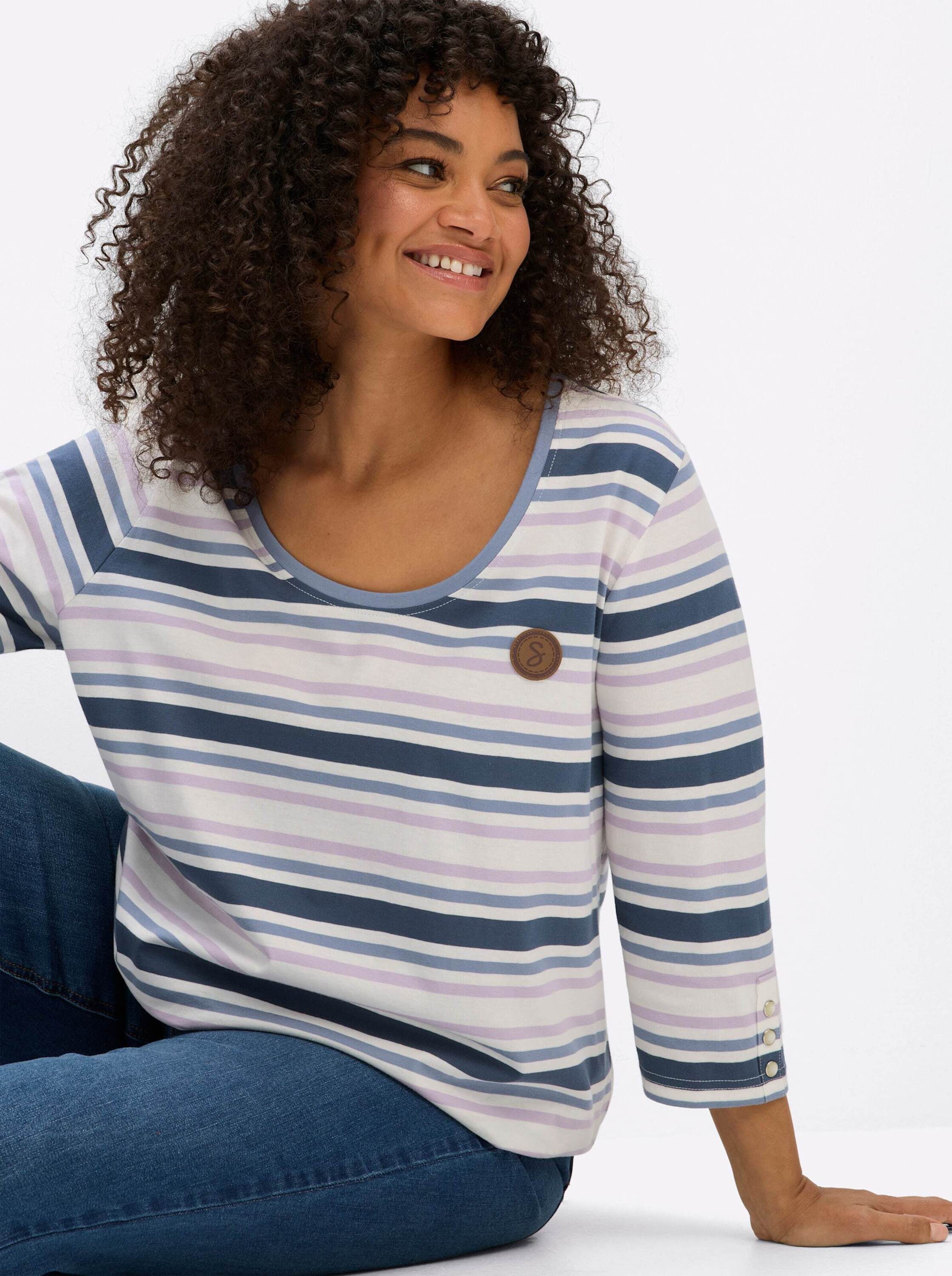 Sheego T-Shirt 3/4-Arm-Shirt 3/4-Arm – Bild 4 von 5